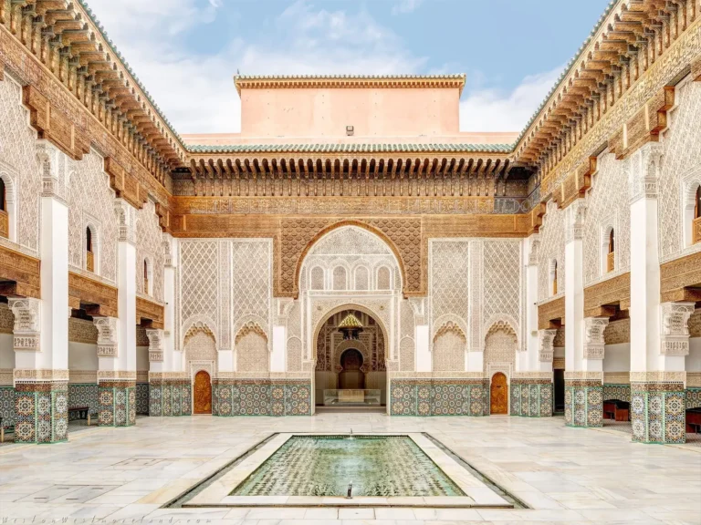 La cour de la Médersa Ben Youssef