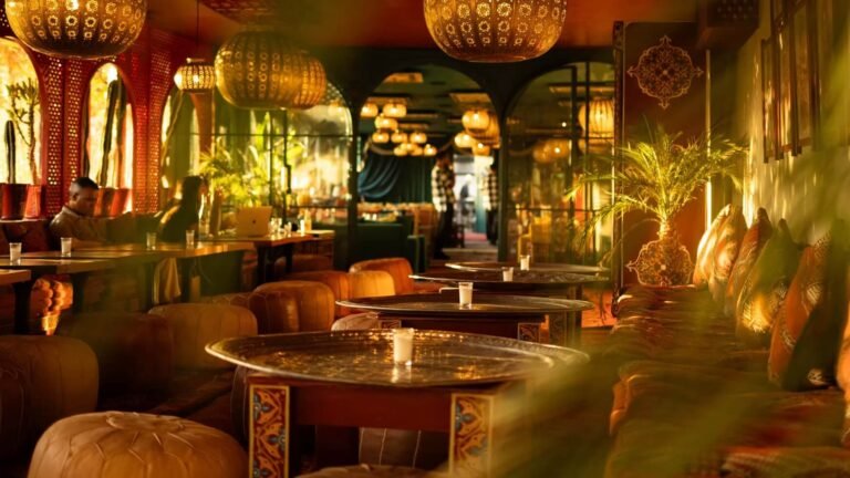 Folk Restaurant Marrakech with modern Moroccan dining and lively atmosphere in Gueliz