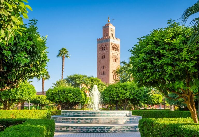 Les jardins de la mosquée Koutoubia