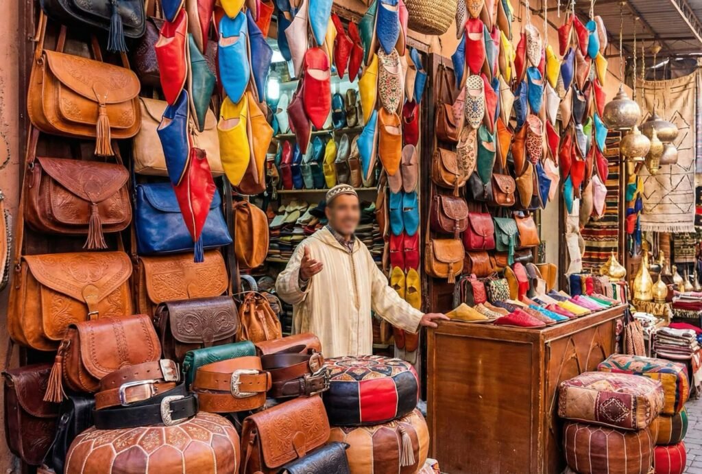 Leather Bags & Babouche Slippers