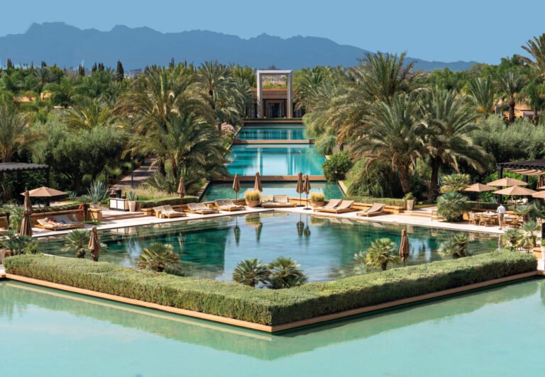 Mandarin Oriental Marrakech luxury villa with private pool and landscaped gardens in a serene resort setting