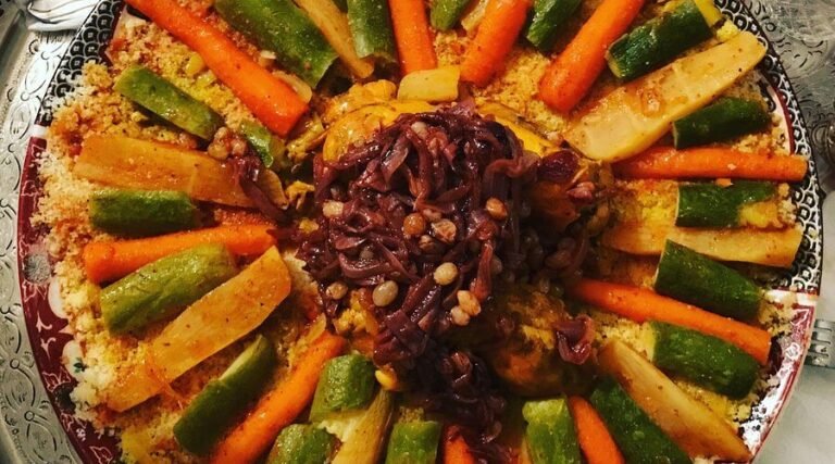 Naima Couscous restaurant Marrakech serving traditional Moroccan couscous in a local setting