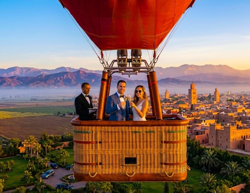 hot air balloon ride Marrakech, private, vip