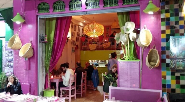 La Cantine des Gazelles Marrakech casual restaurant serving traditional Moroccan dishes in a lively setting