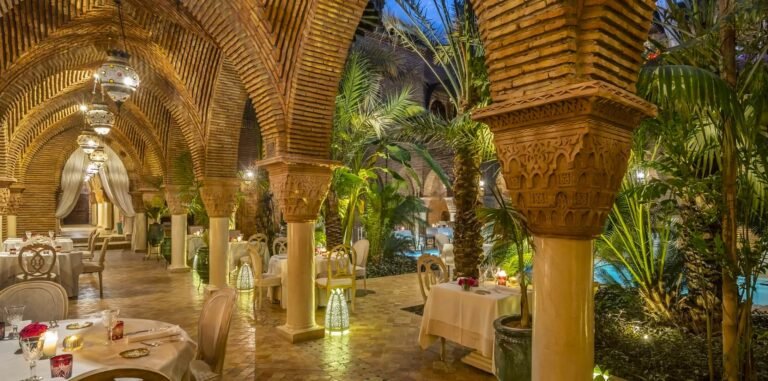 La Sultana Marrakech rooftop restaurant with luxury dining and views over the Medina