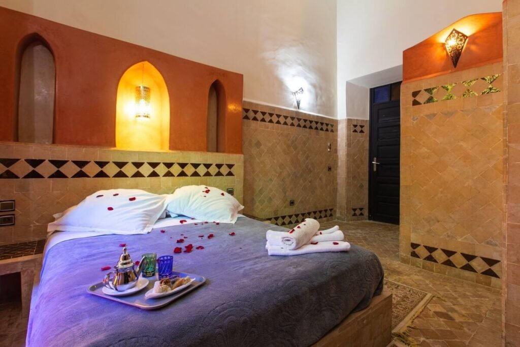 Chambre double de l’Hôtel Toulousain à Marrakech